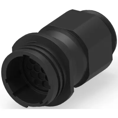 Circular connector, 16 pole, crimp connection, straight, 796276-1 - 1