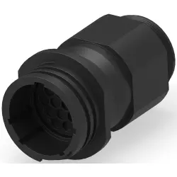 Circular connector, 16 pole, crimp connection, straight, 796276-1