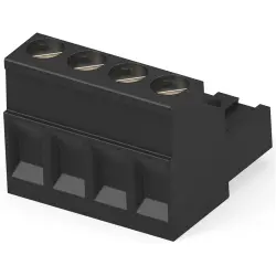 PCB terminal, 4 pole, pitch 5.08 mm, AWG 30-12, 15 A, cage clamp, black, 796635-4