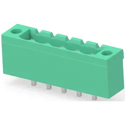 PCB terminal, 5 pole, pitch 5.08 mm, AWG 30-12, 15 A, pin, green, 796867-5