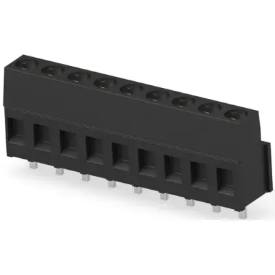 PCB terminal, 9 pole, pitch 5.08 mm, AWG 30-12, 17.5 A, cage clamp, black, 796949-9 - 1