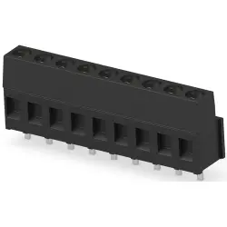 PCB terminal, 9 pole, pitch 5.08 mm, AWG 30-12, 17.5 A, cage clamp, black, 796949-9