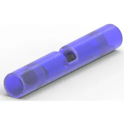 Butt connectorwith insulation, 1.25-2.0 mm², AWG 16 to 14, transparent/blue, 32.13 mm, 8-320562-2