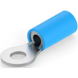 Insulated ring cable lug, 1.04-2.62 mm², AWG 16 to 14, 3.68 mm, M3.5, blue, 8-326882-1