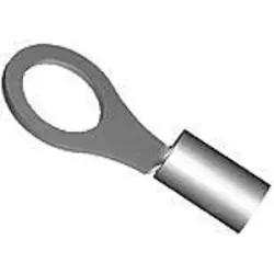 Insulated ring cable lug, 6.64-10.54 mm², AWG 8, 12.7 mm, M12, red, 8-55865-5