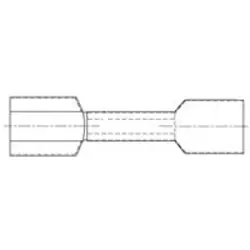 Insulated flat plug sleeve, 6.35 x 0.81 mm, AWG 16 to 14, copper, tin-plated, blue, 8-55888-3