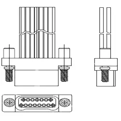 D-Sub plug, 9 pole, crimp connection, 9-1589475-0