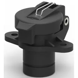 Connector, 2 pole, 1 row, black, CAR2SC00