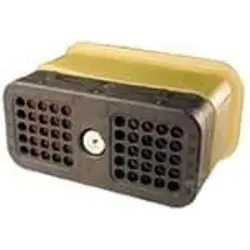 Socket, 50 pole, straight, 5 rows, black, DRC26-50S01