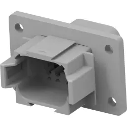 Socket, 8 pole, straight, 2 rows, gray, DT04-08PA-CL03