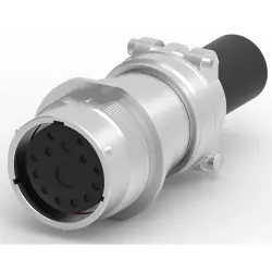 Socket, 14 pole, straight, natural, HD34-24-14SN-059