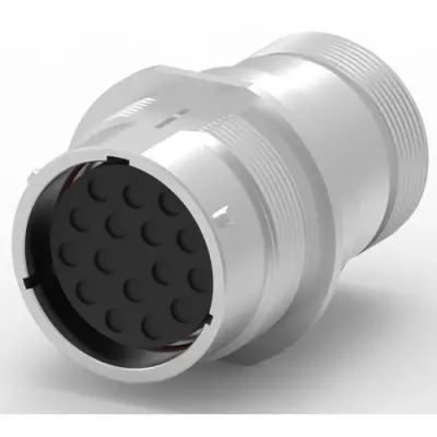 Socket, 16 pole, straight, natural, HD34-24-16SN-072 - 1