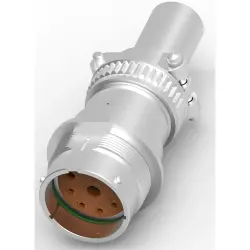 Socket, 9 pole, straight, natural, HD34-24-9PN-059
