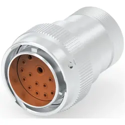Socket, 18 pole, straight, natural, HD36-24-18PN-072