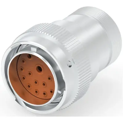 Socket, 18 pole, straight, natural, HD36-24-18PN-072 - 1