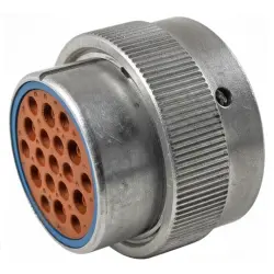 Socket, 19 pole, straight, natural, HD36-24-19SE