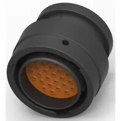Socket, 31 pole, straight, black, HDP26-24-31PE-L017