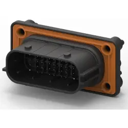 Connector, 32 pole, pitch 3 mm, straight, black, SRK15-MDB-32A-001