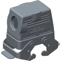 Housing, size HB10, die-cast aluminum, M25, angled, IP65, T1250102116-000
