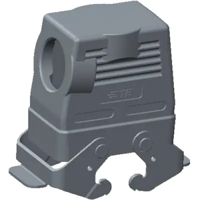 Housing, size HB10, die-cast aluminum, PG16, angled, clip locking, IP65, T1270102121-000 - 1