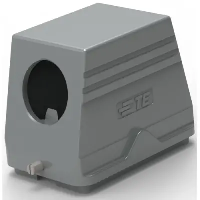 Housing, size HB48, die-cast aluminum, PG36, angled, clip locking, IP65, T1310480136-000 - 1