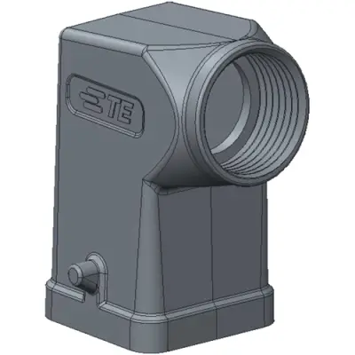 Housing, size HA3, die-cast aluminum, PG11, angled, clip locking, IP65, T1319031111-000 - 1