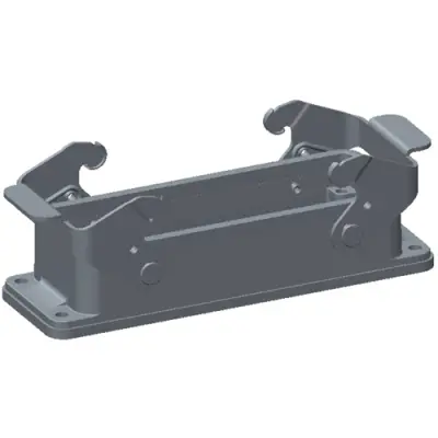 Housing, size HB24, die-cast aluminum, clip locking, IP65, T1410242000-000 - 1