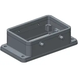 Housing, size HA32, die-cast aluminum, clip locking, IP65, T1419320001-000