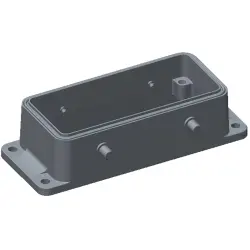Housing, size HB16, die-cast aluminum, clip locking, IP68, T1425160000-000