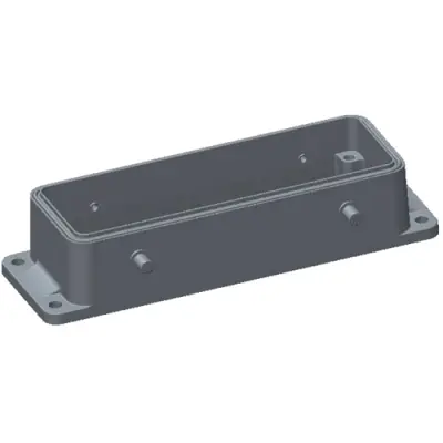 Housing, size HB24, die-cast aluminum, clip locking, IP68, T1425240000-000 - 1