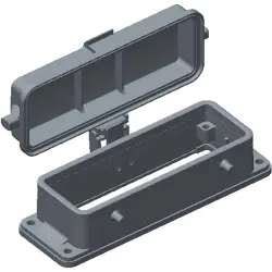 Housing, size HB24, die-cast aluminum, clip locking, IP65, T1430240000-000