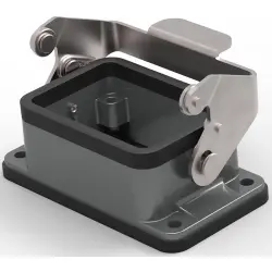 Housing, size HB6, die-cast aluminum, clip locking, IP65, T1500062000-000