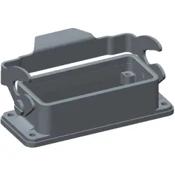 Housing, size HB16, die-cast aluminum, clip locking, IP65, T1500163000-000