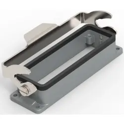 Housing, size HB24, die-cast aluminum, clip locking, IP65, T1500243000-000