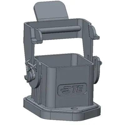 Housing, size 3A, die-cast aluminum, clip locking, IP65, T1509030000-000 - 1