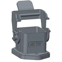 Housing, size 3A, die-cast aluminum, clip locking, IP65, T1509030000-000