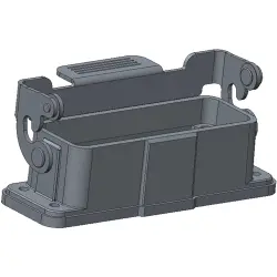 Housing, size HA16, die-cast aluminum, clip locking, IP65, T1509161000-000