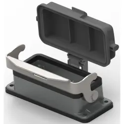 Housing, size HB16, die-cast aluminum, clip locking, IP65, T1510162000-000
