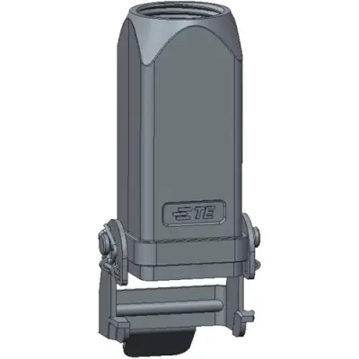 Housing, size HA3, die-cast aluminum, M20, straight, clip locking, IP65, T1739035120-000 - 1