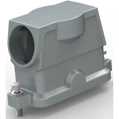 Housing, size HB16, die-cast aluminum, M40, angled, screw locking, IP68, T1912161140-009 - 1