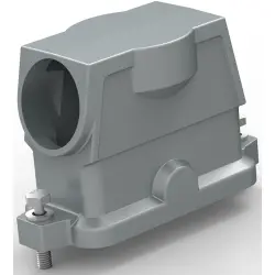 Housing, size HB16, die-cast aluminum, M40, angled, screw locking, IP68, T1912161140-009