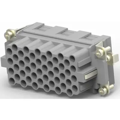 Socket contact insert, H-B 16, 48 pole, unequipped, crimp connection, T2050482201-000 - 1