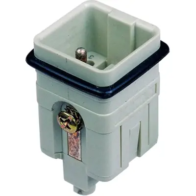 Pin contact insert, H-A 3, 5 pole, unequipped, crimp connection, T2080052101-000 - 1