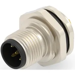 Circular connector, 5 pole, solder cup, screw locking, straight, T4130012051-000
