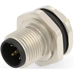 Circular connector, 5 pole, solder cup, screw locking, straight, T4130412051-000