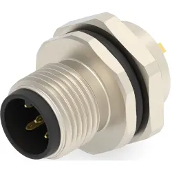 Circular connector, 5 pole, solder cup, screw locking, straight, T4132012051-000