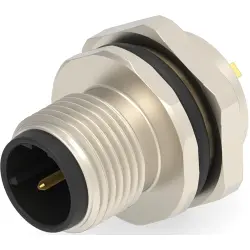 Circular connector, 2 pole, solder cup, straight, T4132512021-000