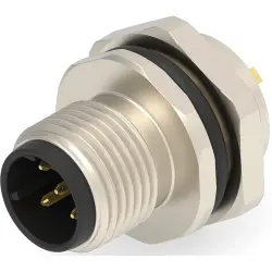 Circular connector, 5 pole, solder cup, screw locking, straight, T4132512051-000