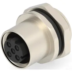 Circular connector, 3 pole, solder cup, straight, T4133512031-000