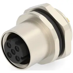 Circular connector, 5 pole, solder cup, straight, T4133512051-000